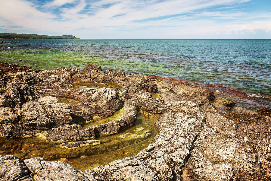 Swedish coastline rock feature Photograph by Sophie McAulay