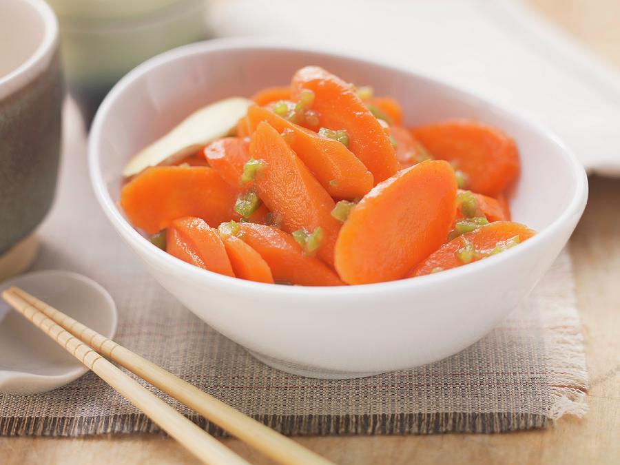Sweet And Sour Carrots asia Photograph by Eising Studio - Food Photo & Video