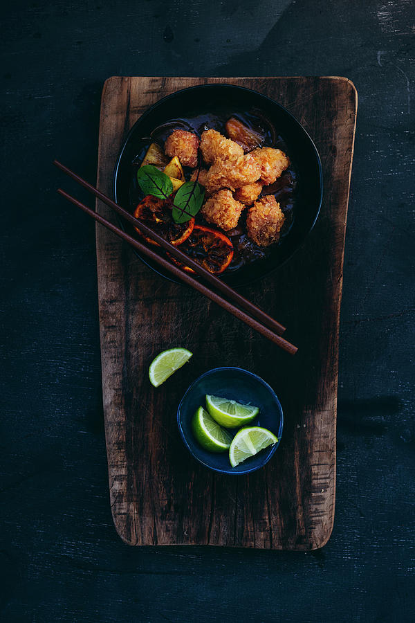 Sweet And Sour Panko Fried Pork Photograph by Hein Van Tonder