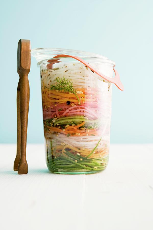 Sweet And Sour Pickled Vegetables Photograph by Michael Wissing