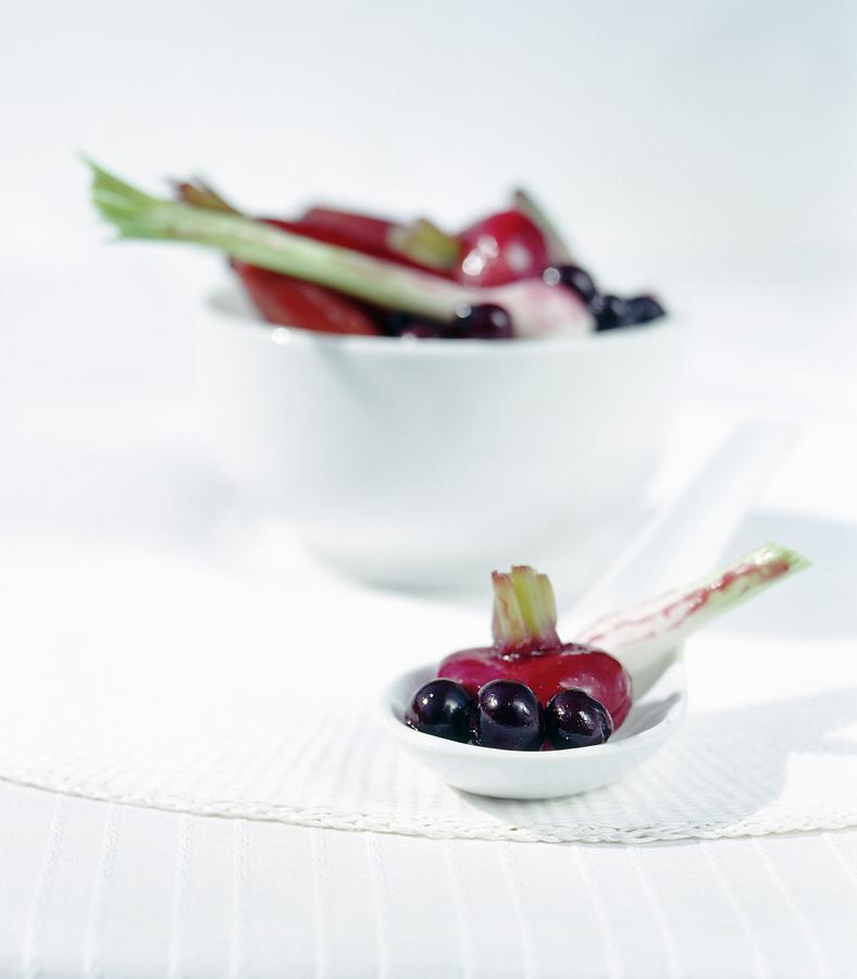 Sweet-and-sour Vegetables With Blueberries Photograph by Langot
