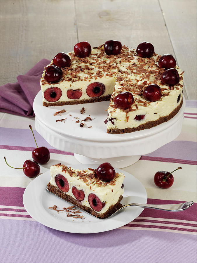 Sweet Cherry And Pumpernickel Cake Photograph by Stockfood Studios / Photoart