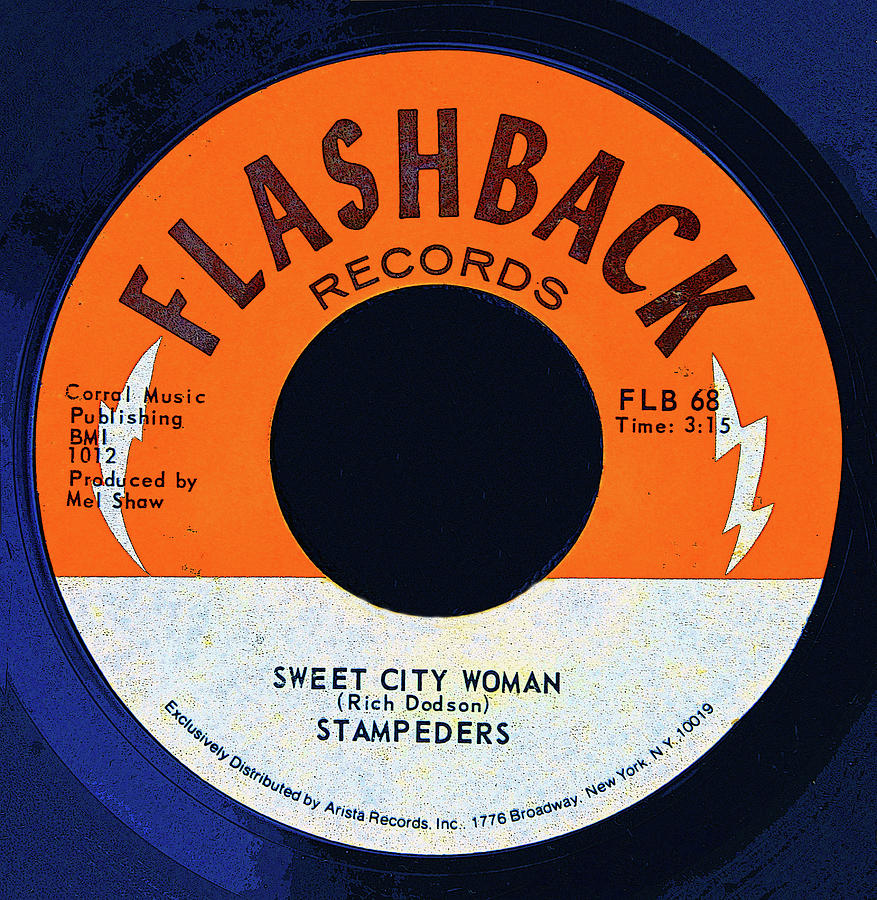 Sweet City Woman 45 record The Stampeders Digital Art by David Lee Thompson