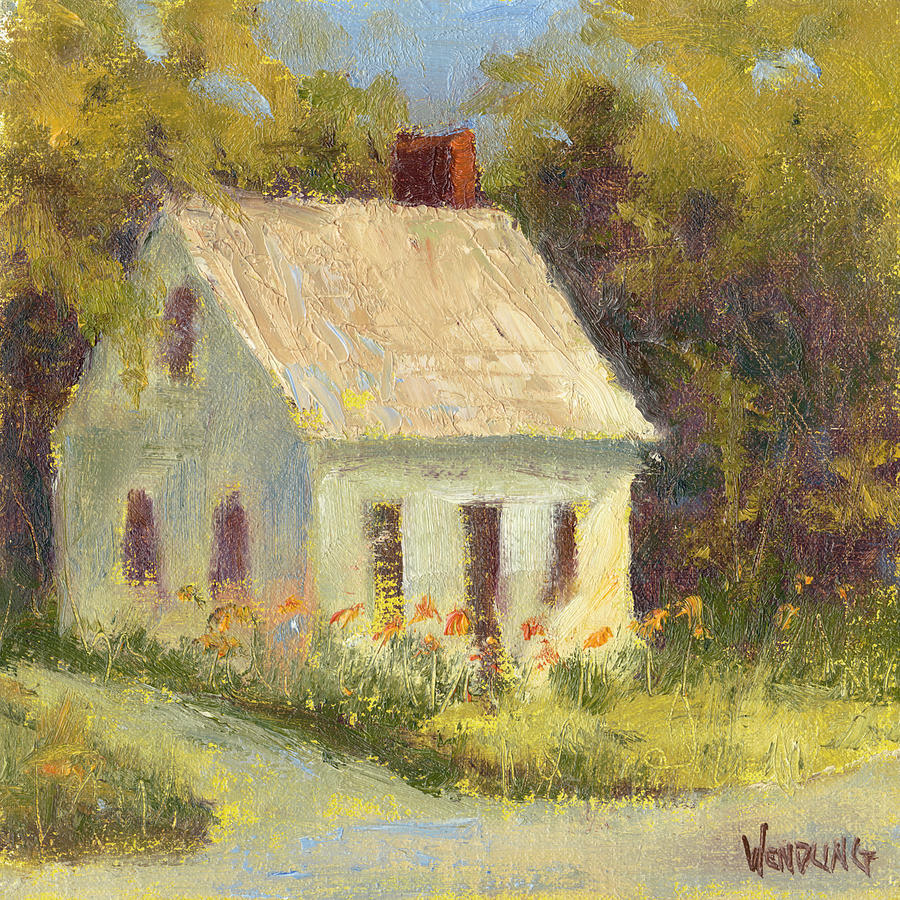 Sweet Cottage I Painting by Marilyn Wendling