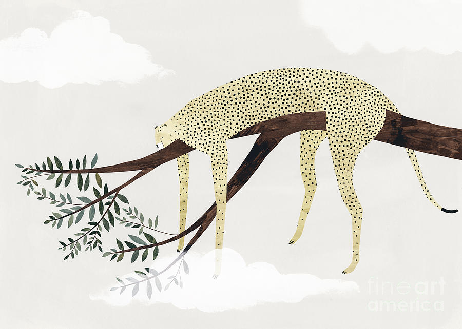 Illustration Painting - Sweet Dreams by Lea Le Pivert Illustration Painting - Sweet Dreams by Lea Le Pivert