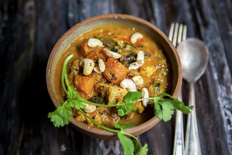 Sweet Homemade Curry With Sweetpotatoe Photograph by Lara Jane Thorpe