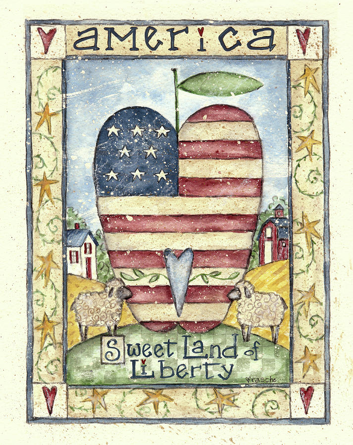 Sweet Land Of Liberty Painting by Shelly Rasche