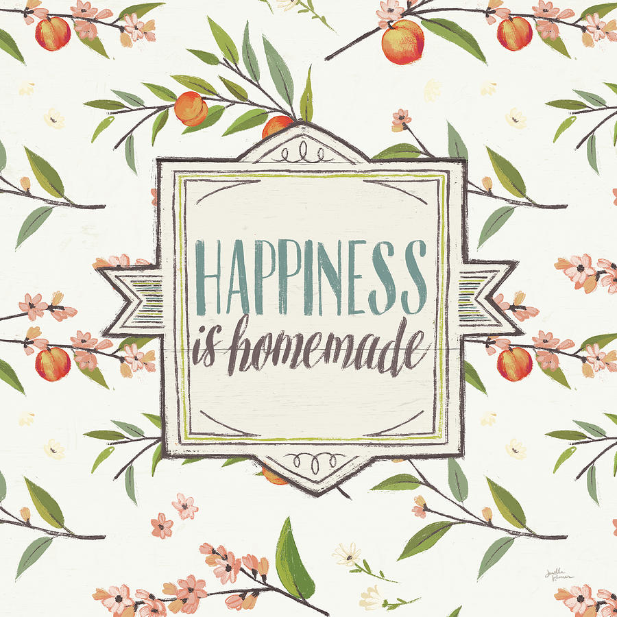 Blossoms Painting - Sweet Life Vi White V2 by Janelle Penner Blossoms Painting - Sweet Life Vi White V2 by Janelle Penner
