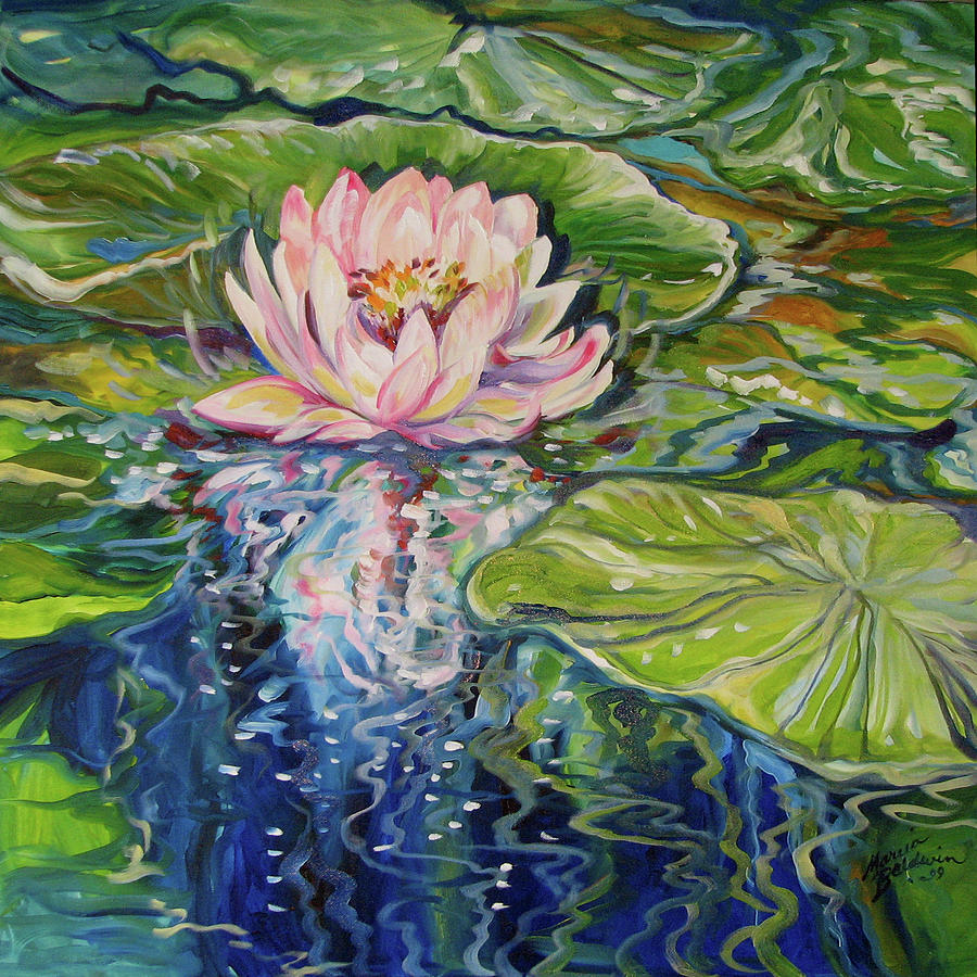 Lotus Painting - Sweet Lotus by Marcia Baldwin