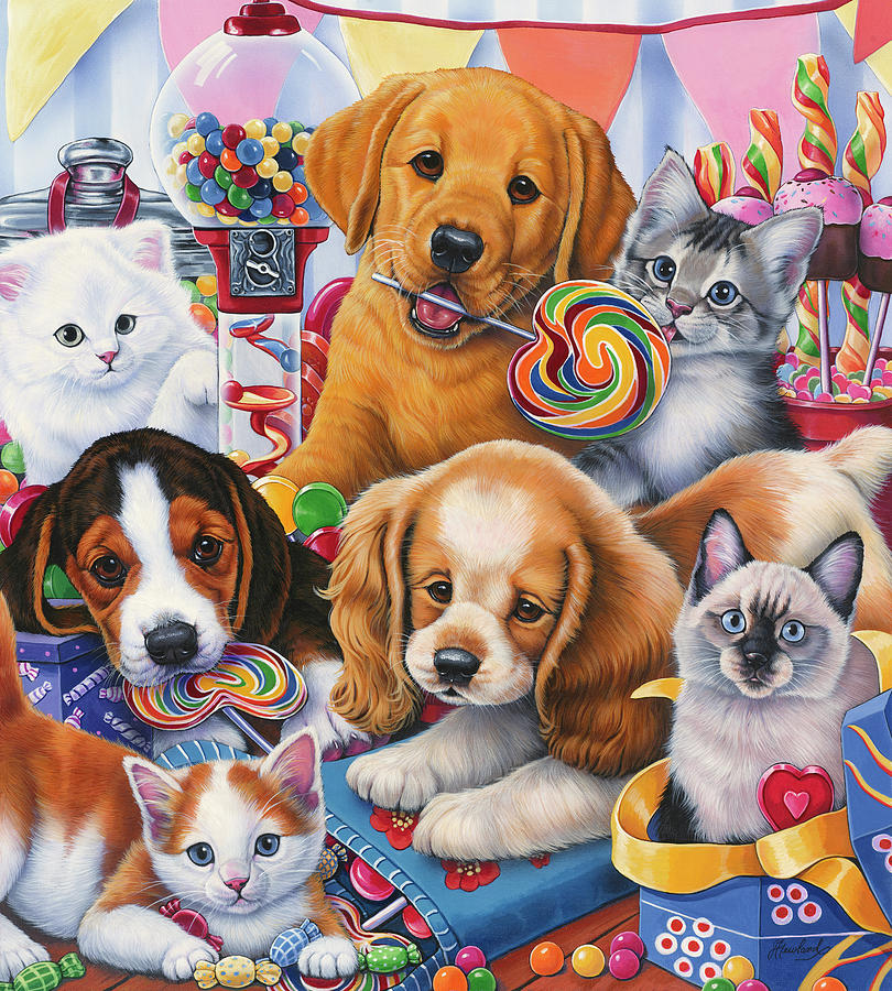 Animal Painting - Sweet Ones by Jenny Newland