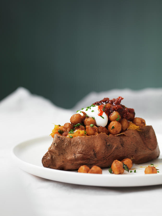 Sweet Potato With Middle Eastern Flavours Photograph by Hugh Johnson