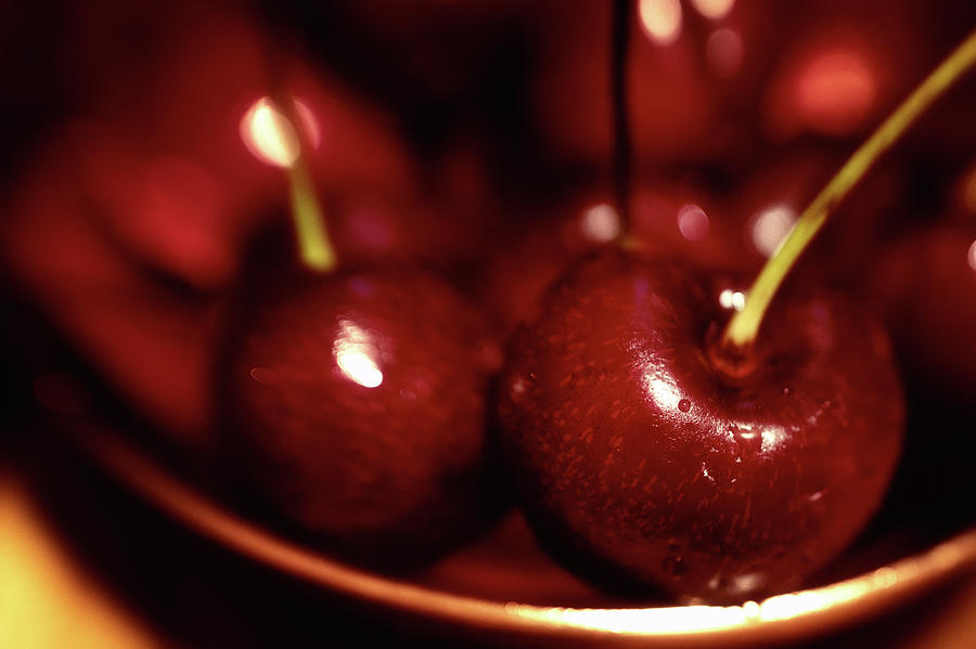 Sweet Rich Cherries Photograph by Marnie Patchett
