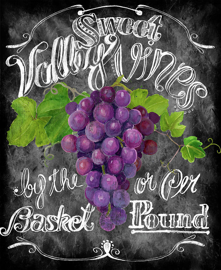 Fruit Mixed Media - Sweet Valley Vines by Art Licensing Studio