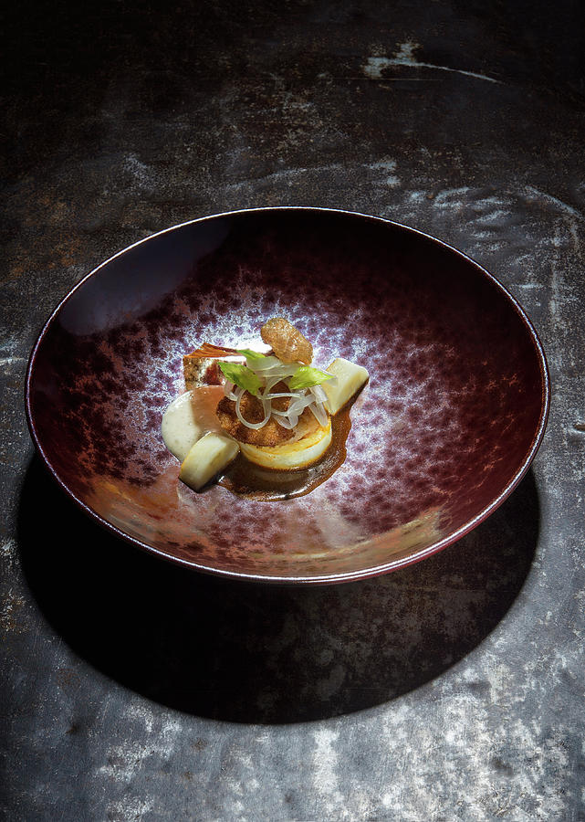 Sweetbread With Celery Espuma Photograph by Tre Torri - Fine Art America