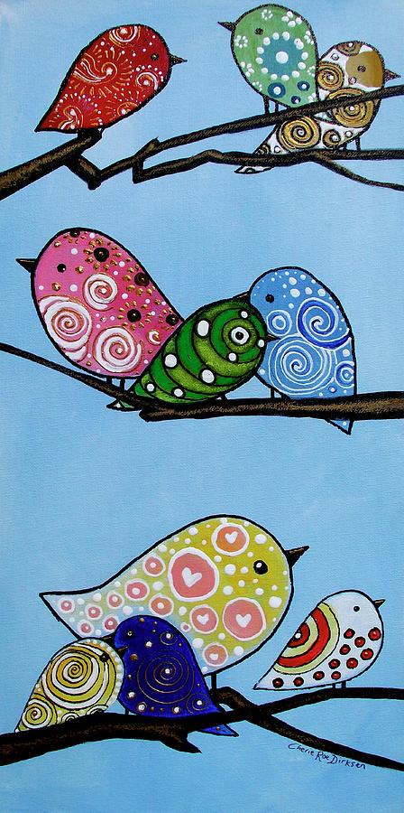 Bird Painting - Sweettweets by Cherie Roe Dirksen