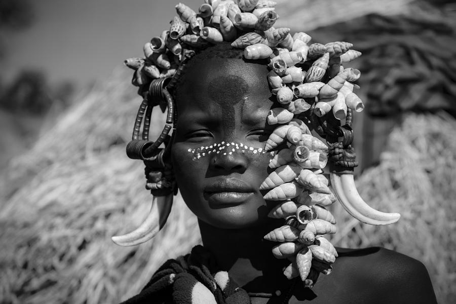 Ethiopia Photograph - Sweety Mursi Girl by Svetlin Yosifov
