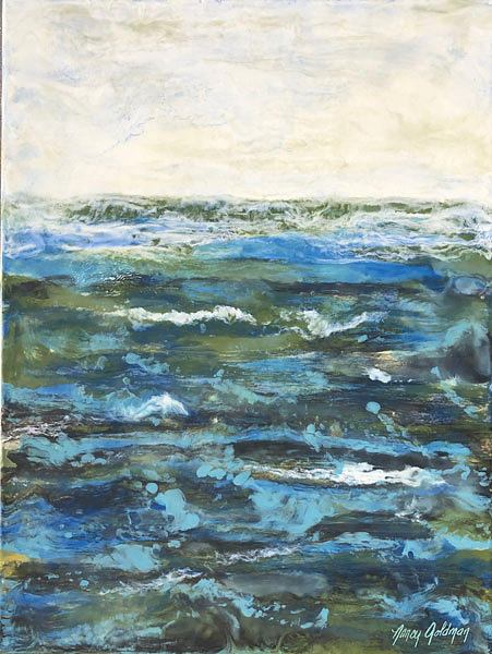 Swells Painting by Nancy Goldman