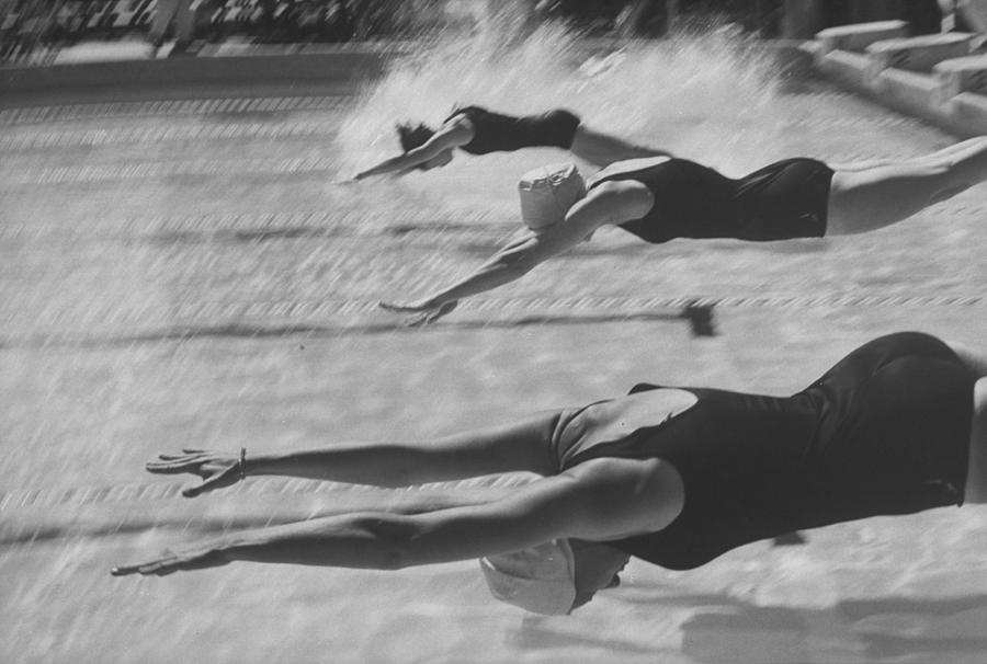 Swim Meet Photograph by Peter Stackpole