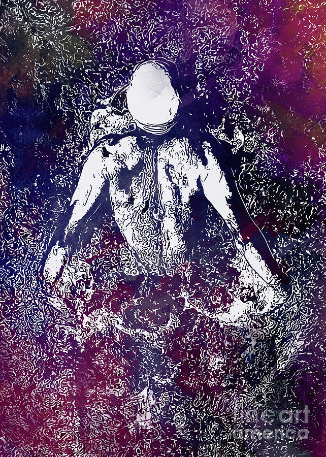 Swimmer sport art  Digital Art by Justyna Jaszke JBJart