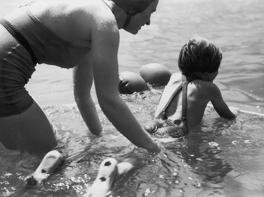 Swimming Lesson Photograph by Chaloner Woods
