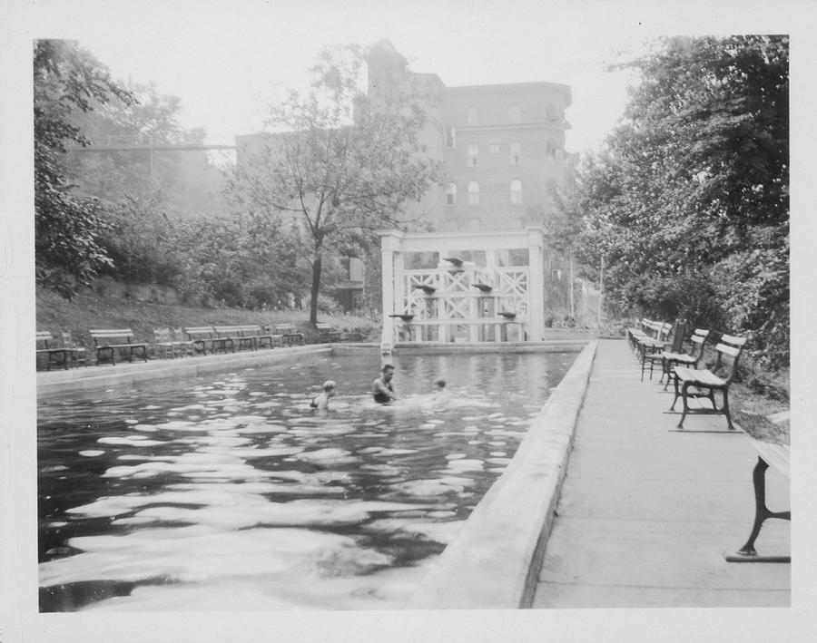 Swimming Pool At Jacksons Hotel And Photograph by The New York Historical Society