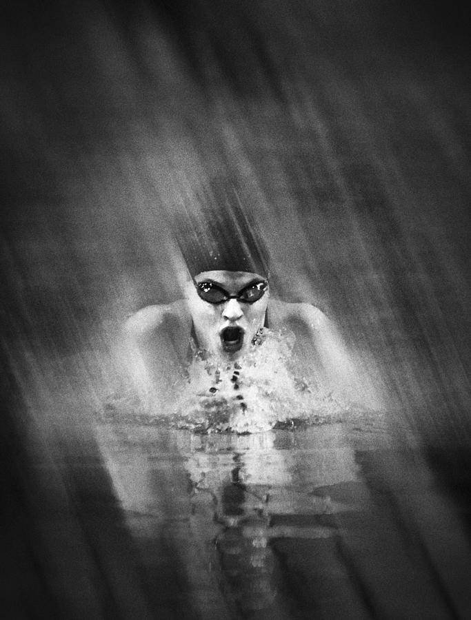 Swimming Speed Photograph by Greetje Van Son
