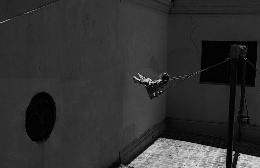 Swing Photograph - Swing Against The Wall (from The Series "childhoods") by Dieter Matthes Swing Photograph - Swing Against The Wall (from The Series "childhoods") by Dieter Matthes