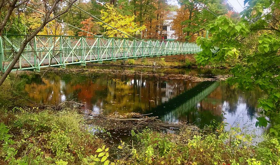 Swing Bridge Reflection Photograph by Caroline Stella