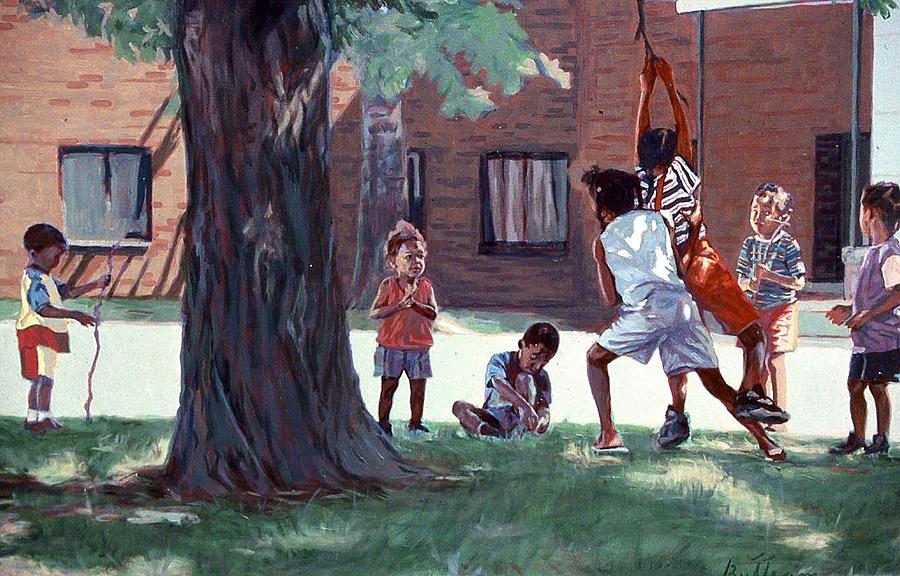 Swinging Painting by David Buttram