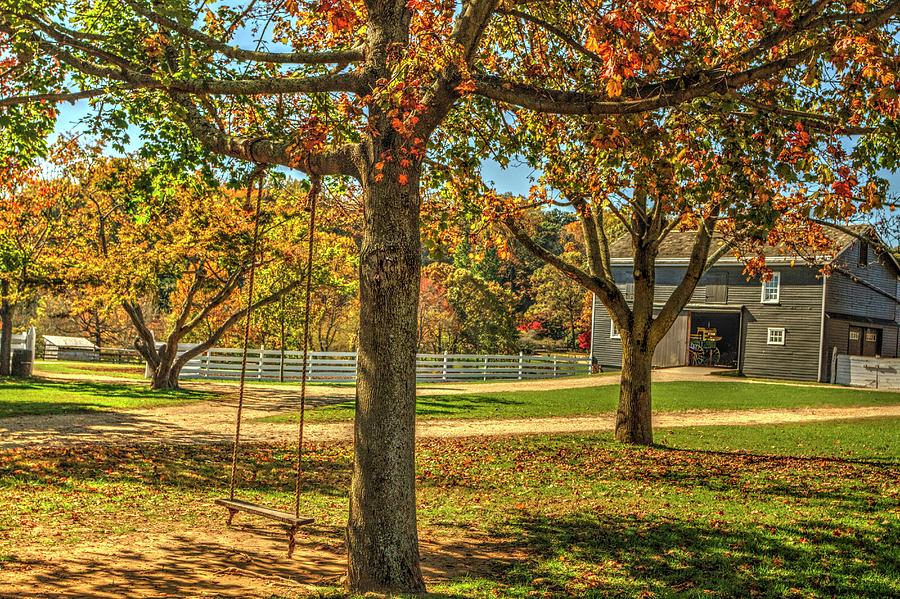 Swinging Into Autumn At Holmdel Park In Holmdel, New Jersey Photograph