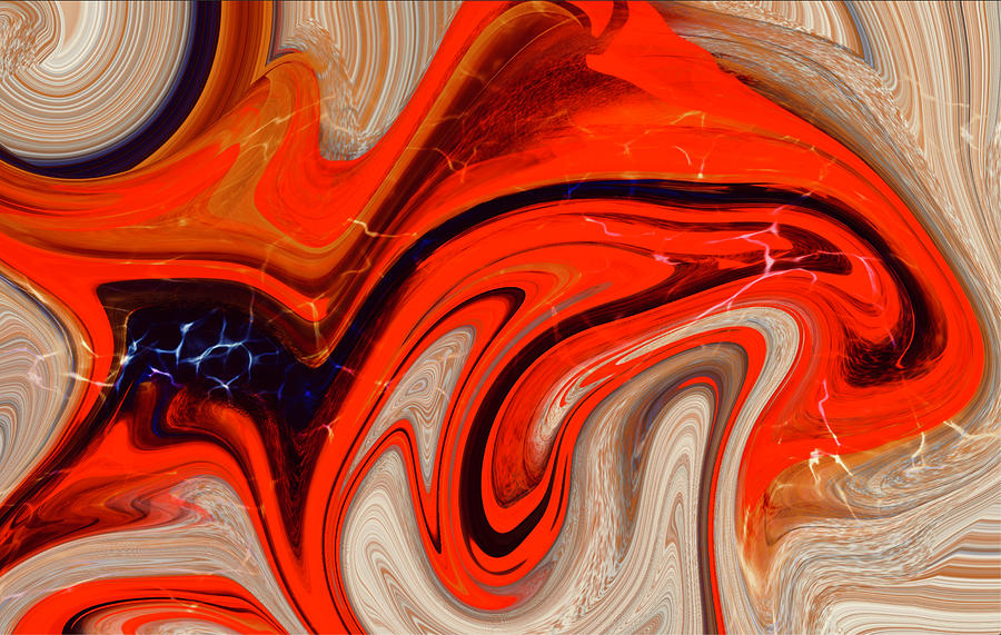 Swirl Painting by Dick Bourgault