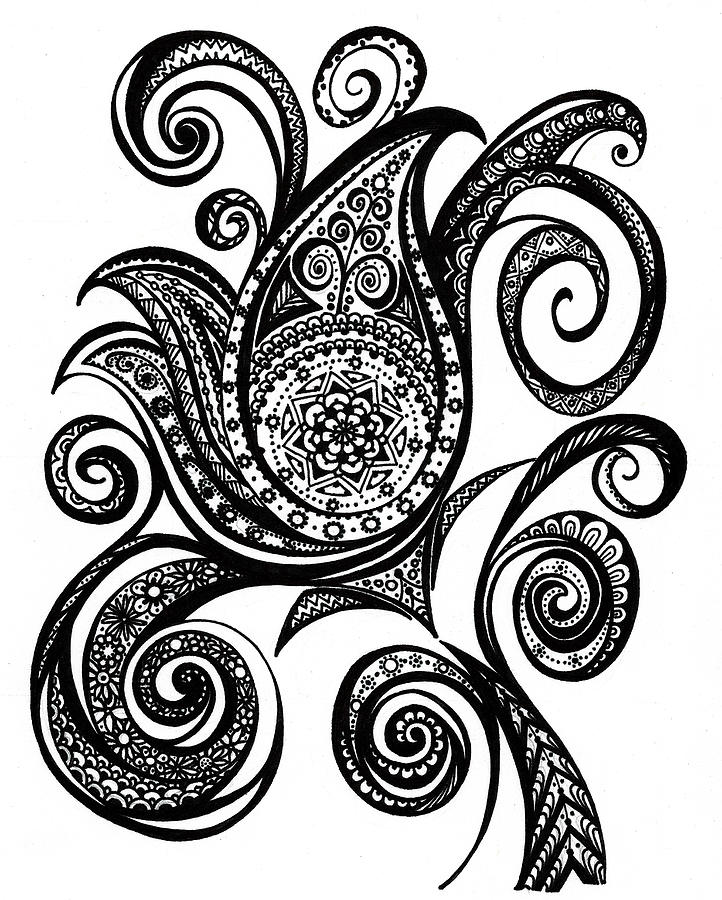 Flower Digital Art - Swirl Flower by Nicky Kumar