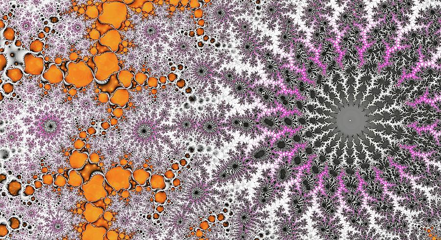 Swirling Ligtning Spiral Orange Digital Art by Don Northup