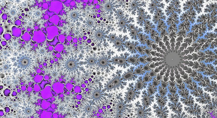 Swirling Ligtning Spiral Purple Digital Art by Don Northup