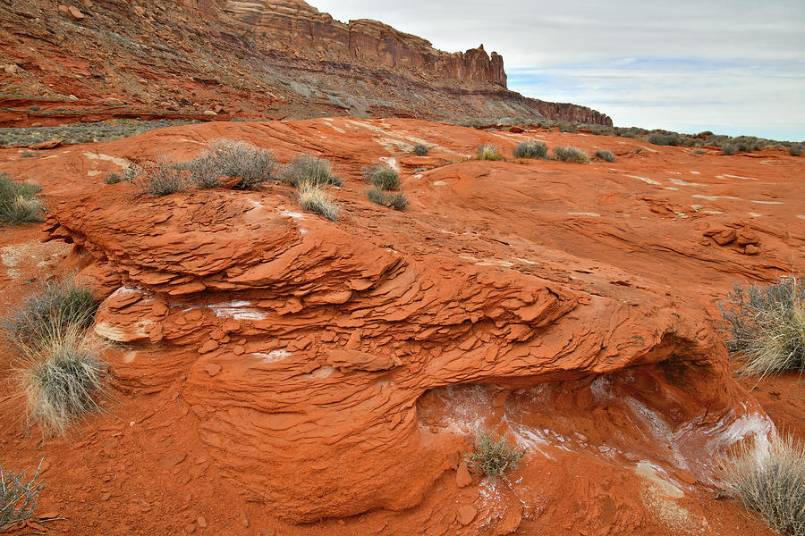 Swirling Sandstone near Moab Utah Photograph by Ray Mathis
