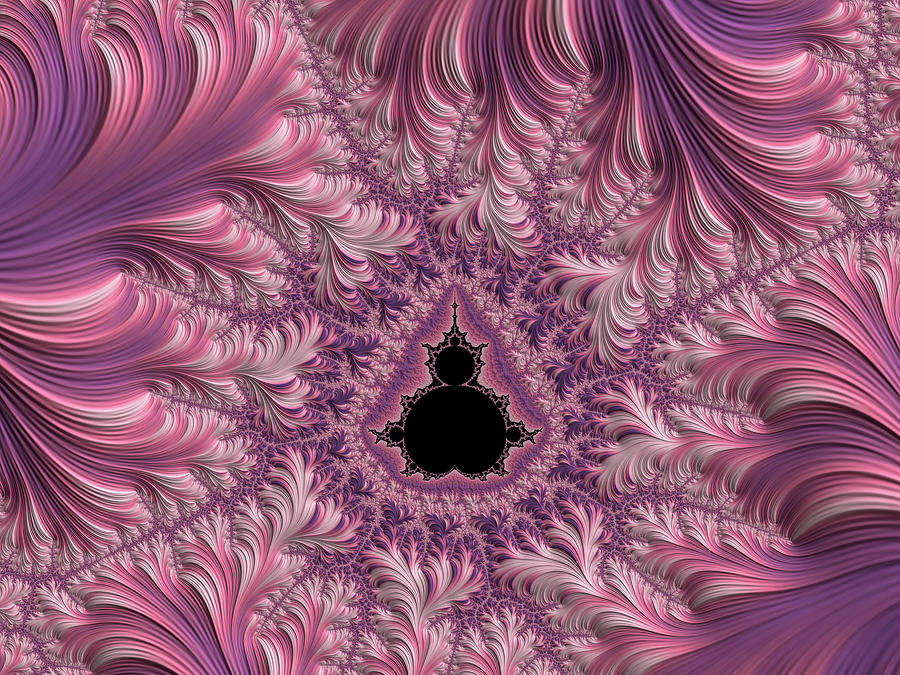 Swirly Pink Meringue Mandelbrot Digital Art by Hakon Soreide