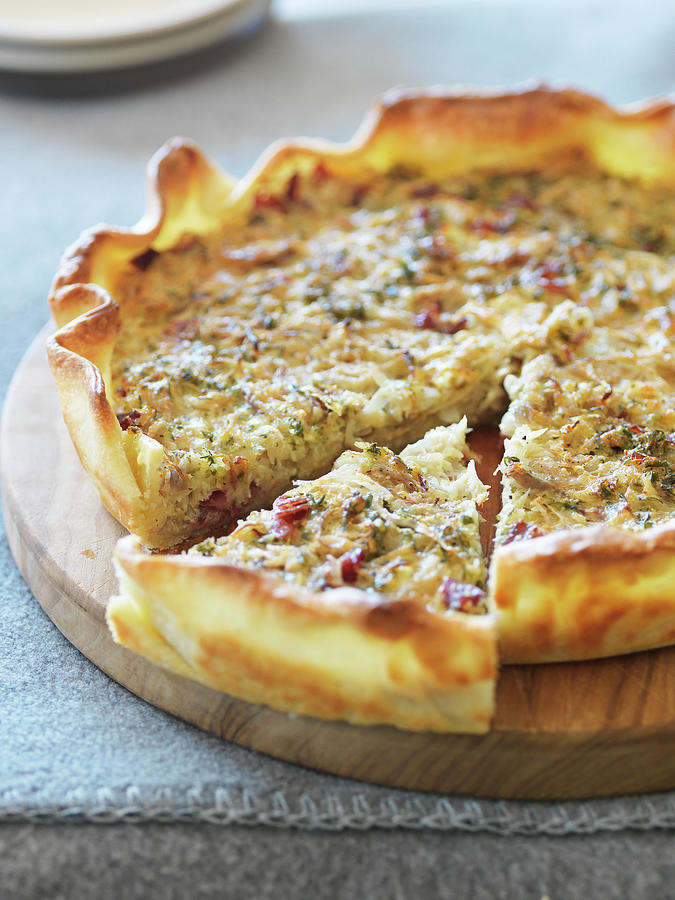Swiss Kabiswhe white Cabbage Tart Photograph by Andreas Thumm
