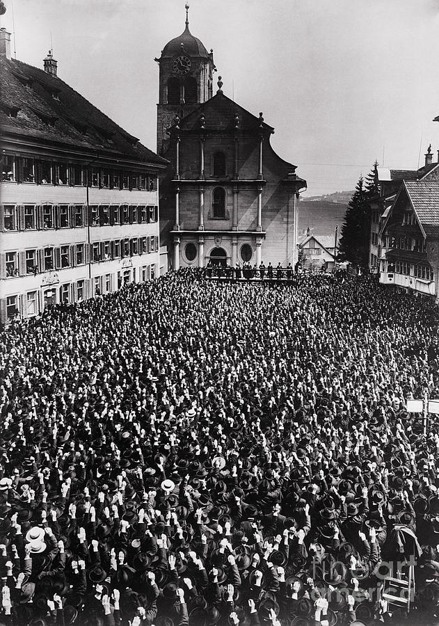 Swiss Open Air Meeting Photograph by Bettmann Swiss Open Air Meeting Photograph by Bettmann