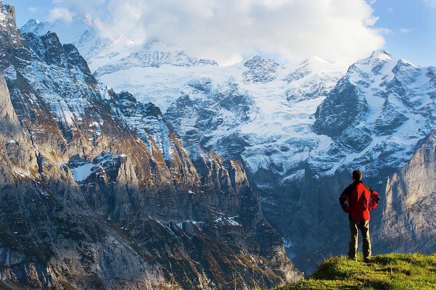 Switzerland, Bernese Oberland, Man Photograph by Travelpix Ltd