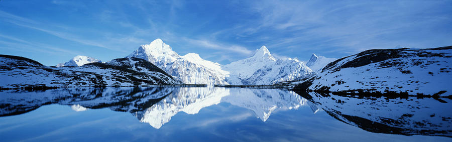 Switzerland, Jungfrau, Wetterhorn Photograph by Peter Adams