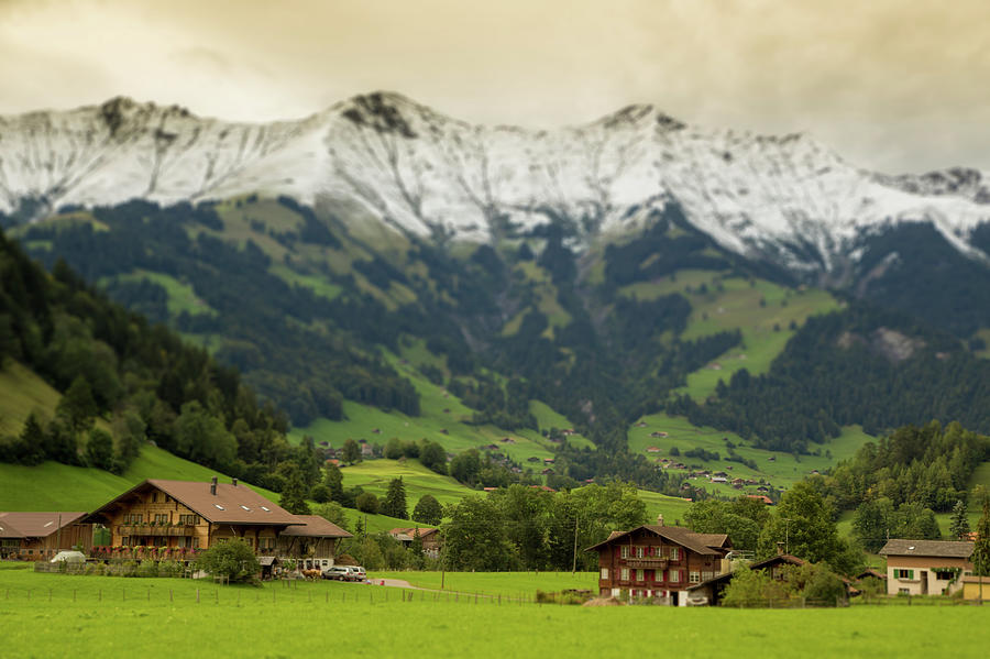 Switzerland Landscape With Snow And Photograph by Artur Debat