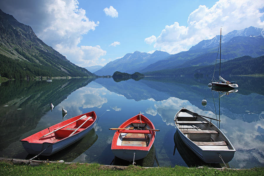Switzerland, Sils Lake Photograph by Hiroshi Higuchi