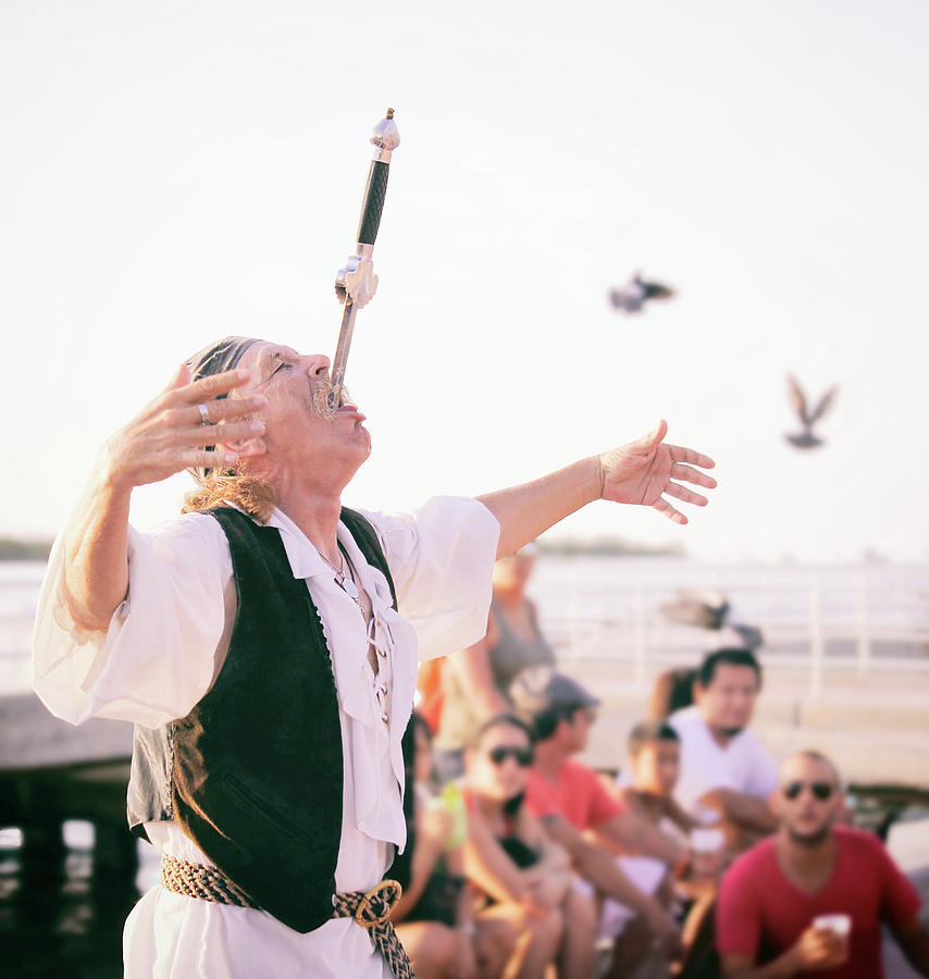 Sword Swallower Photograph by Iryna Goodall