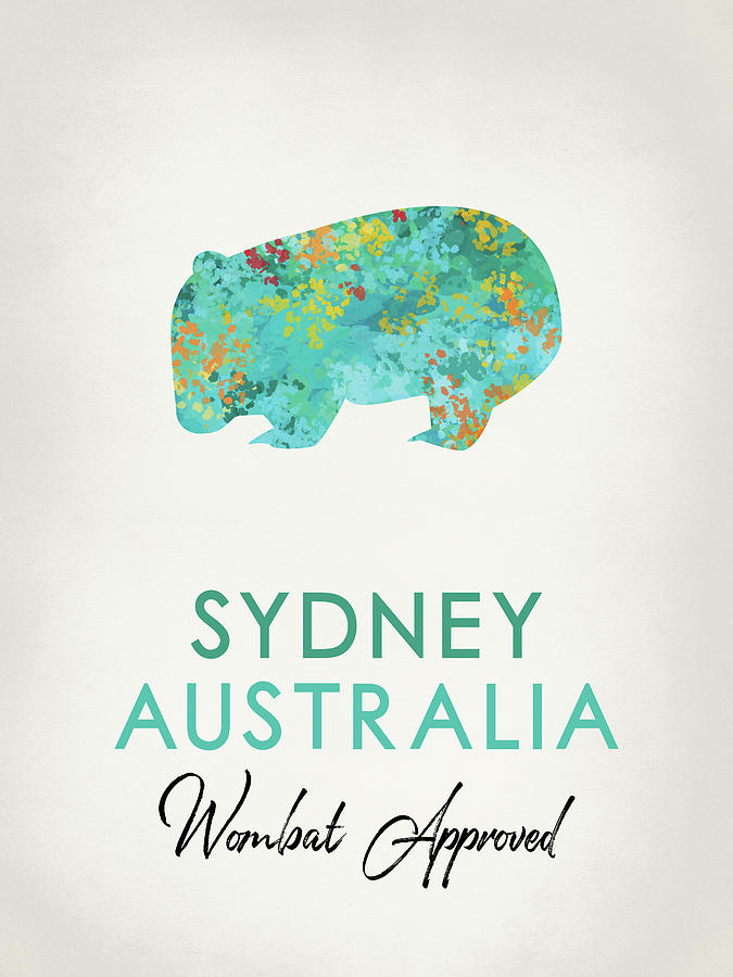 Sydney Australia Wombat Digital Art by Flo Karp | Fine Art America