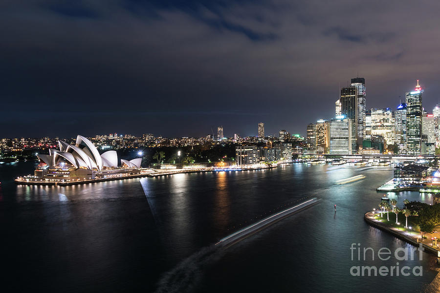 Sydney by night Photograph by Didier Marti