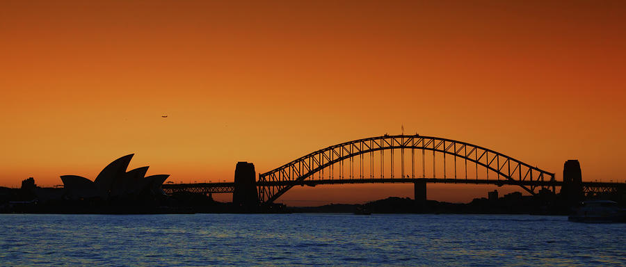 Sydney Harbour At Sunset Photograph by Steve Daggar Photography