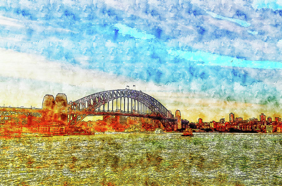 File:1924 Sketch of the Sydney Harbour Bridge - northern approach.jpg -  Wikipedia