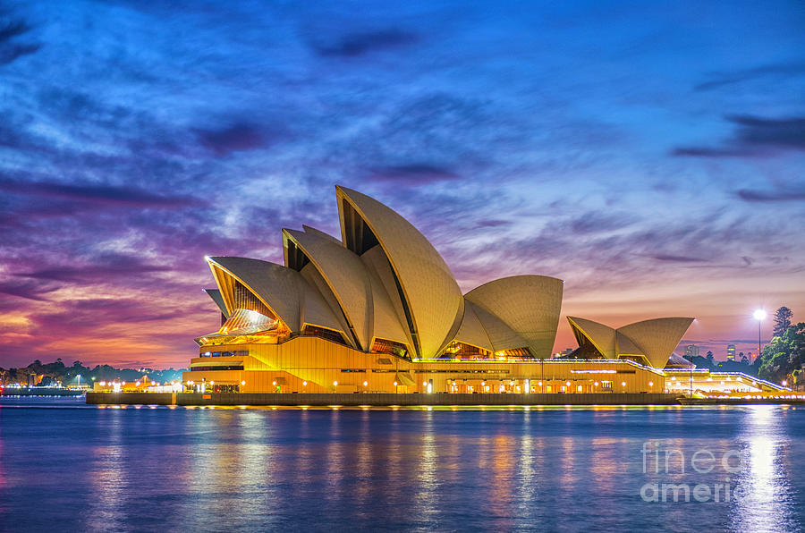Sydney Opera House At Dawn Photograph by Simonbradfield