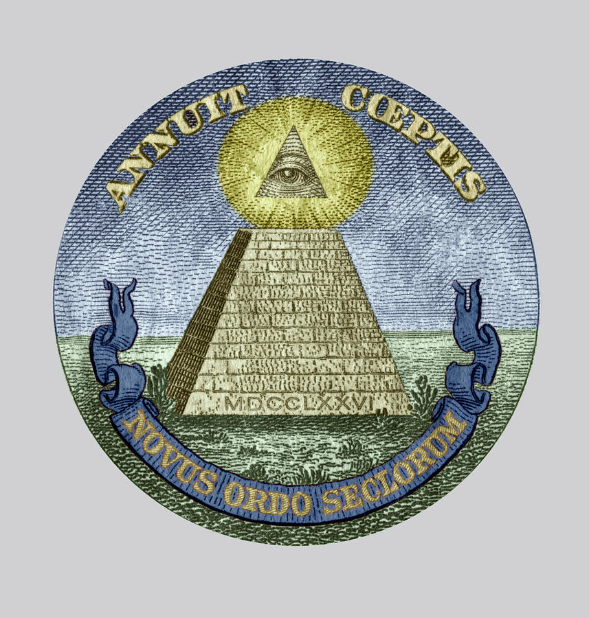 Symbol Of The Illuminati Secret Society Drawing by Unknown
