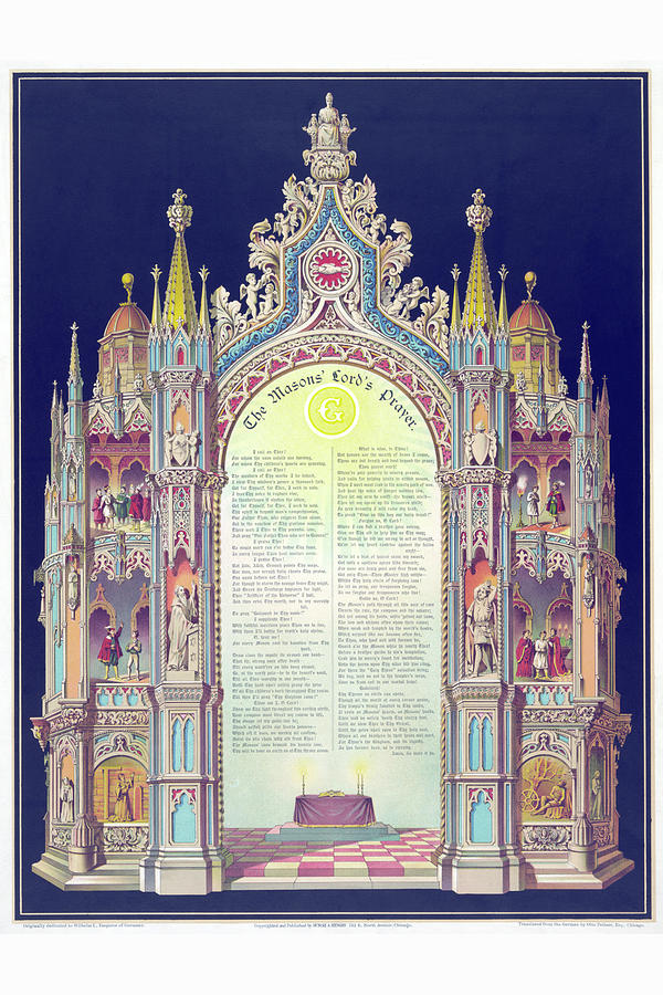 Symbols -Masonic Lords Prayer Painting by Huncke